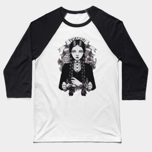 Wednesday Addams goth Baseball T-Shirt